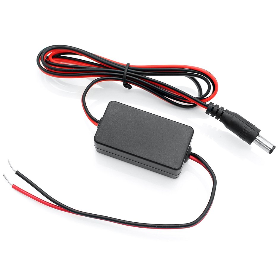 12V DC Power Car Rearview Camera Power Relay Capacitor Auto Car Camera Filter Relay Capacitor Filter Connector