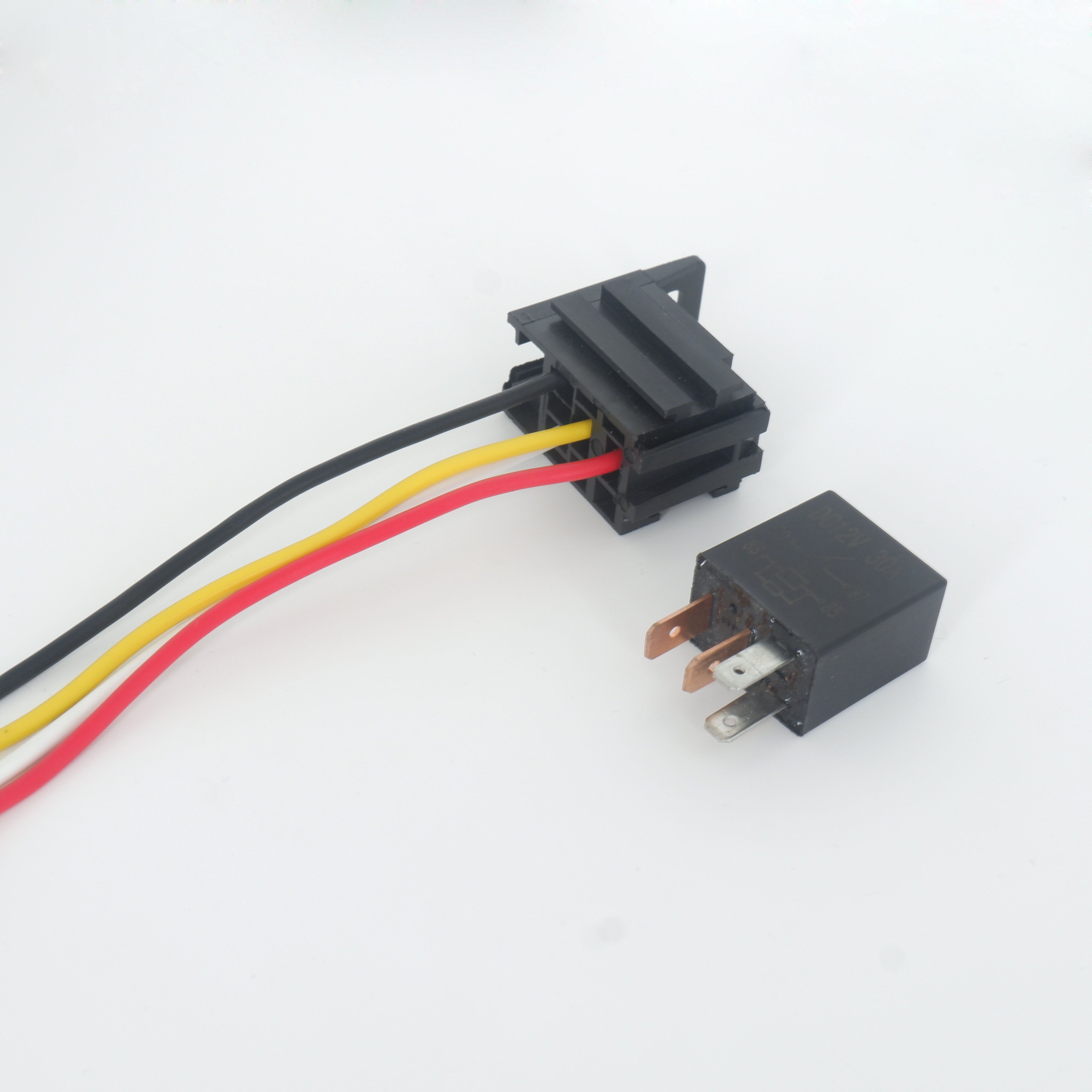 Micro Automotive Socket 5 Pin Wires Harness Mini Socket Relay 12v Car Relay for Automobile