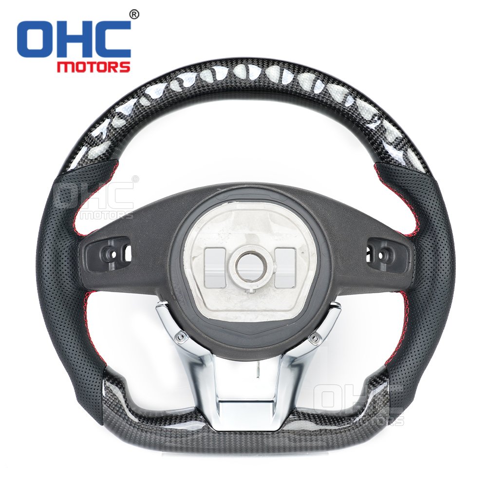 LED Steering Wheel for Mercedes benz W176 W213 W205 W253 C220 C257 CL E C CLS CLA GLA GLE Class AMG 2016 to 2019 Carbon Fiber