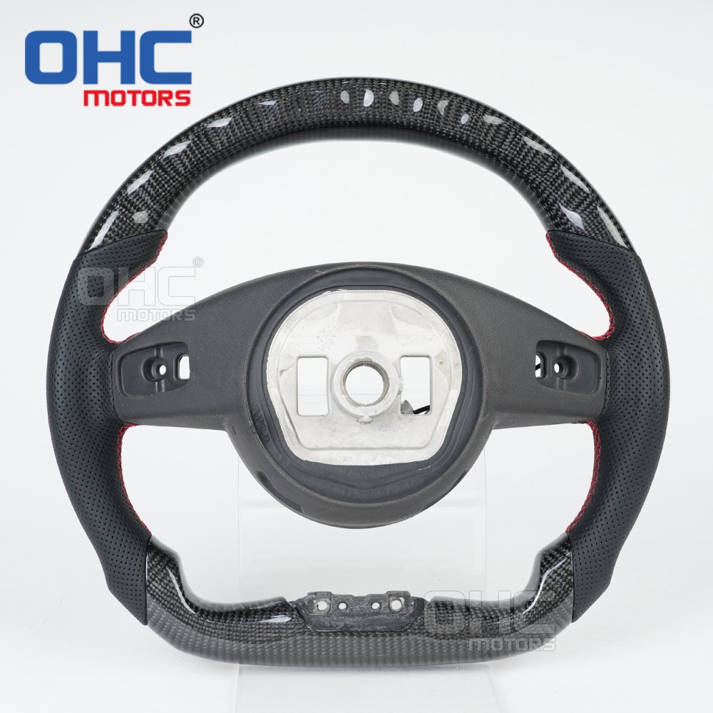 LED Steering Wheel for Mercedes benz W176 W213 W205 W253 C220 C257 CL E C CLS CLA GLA GLE Class AMG 2016 to 2019 Carbon Fiber