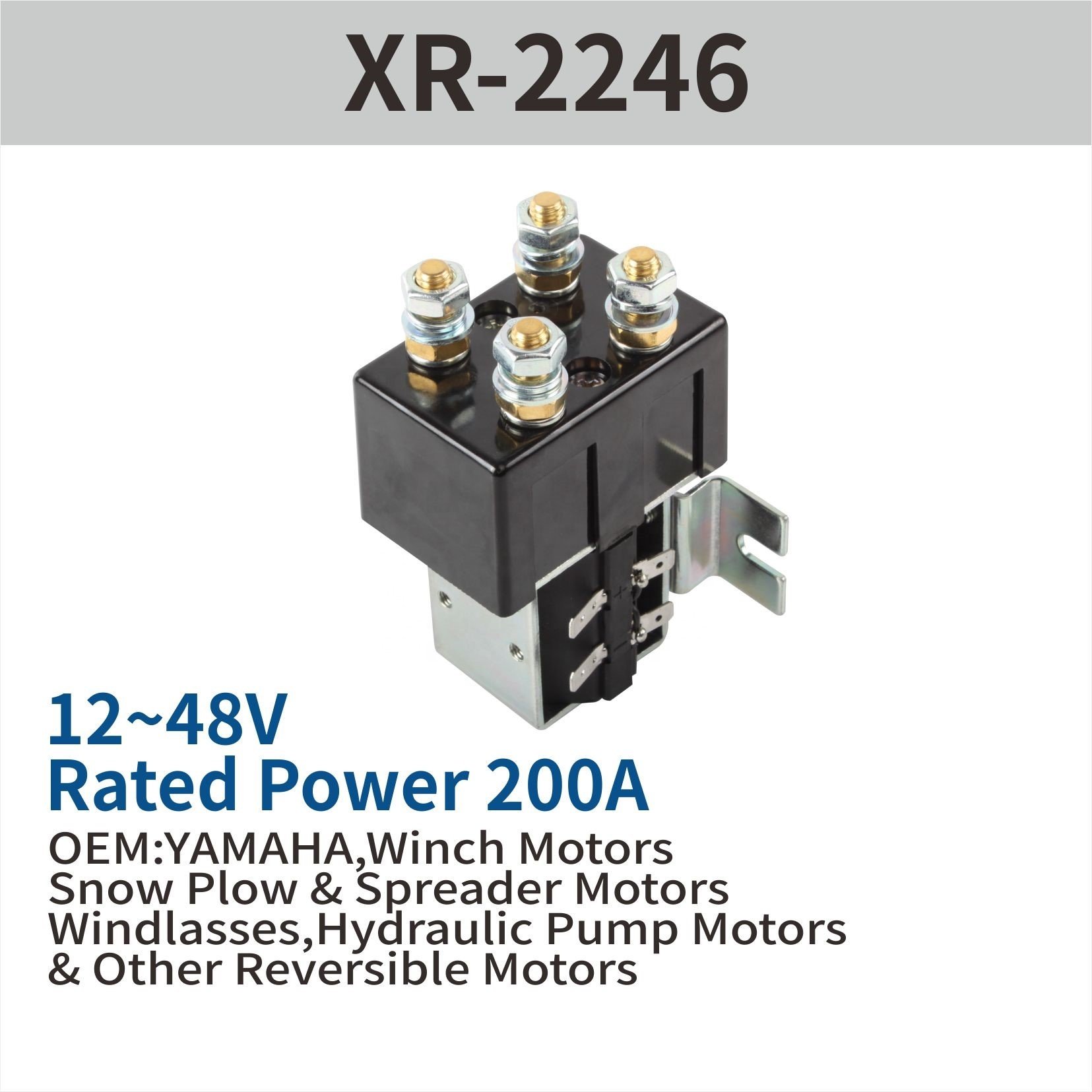 Winch Solenoid Switch Albright Dc66p Continuous 50a Intermittent 200a 12v 24v 36v Dc Motor Reversing Winch Contactor Relay