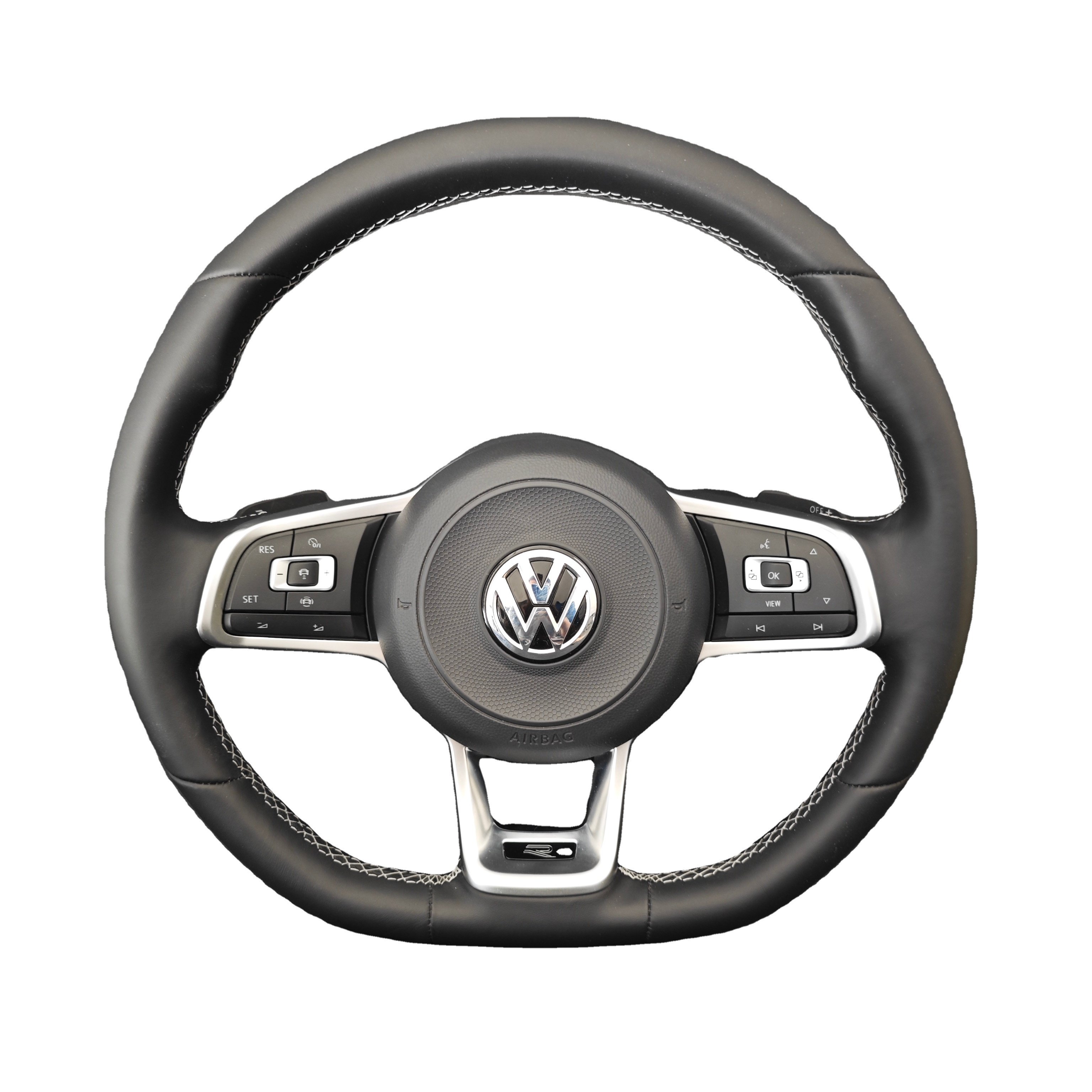 Car Carbon Steering Wheel for volkswagen VW Golf 7 r golf7 mk7 gti 7r Steering Wheels Volant Lenkrad Carbon Fiber OHC MOTORS