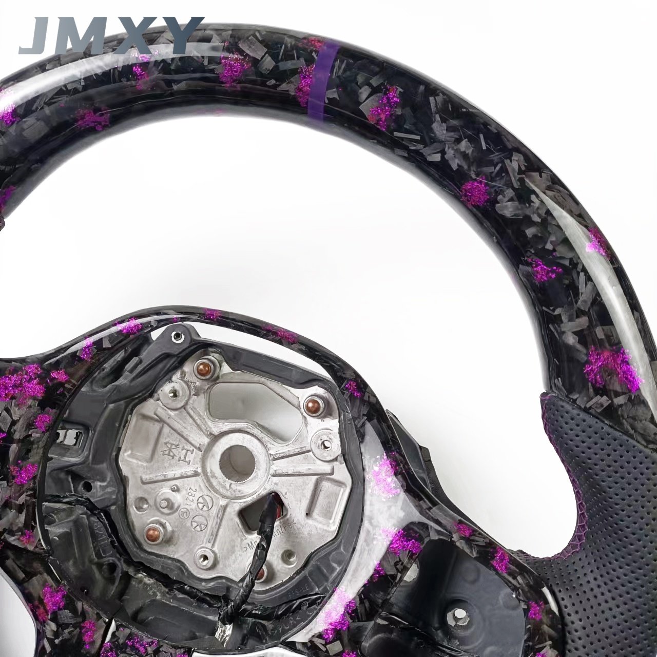 For BMW customized purple forged carbon fiber steering wheel, suitable for BMW G20 G80 G30 G82 G32 car steering wheel