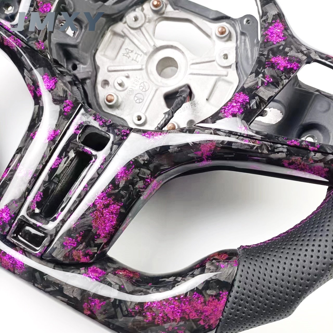 For BMW customized purple forged carbon fiber steering wheel, suitable for BMW G20 G80 G30 G82 G32 car steering wheel