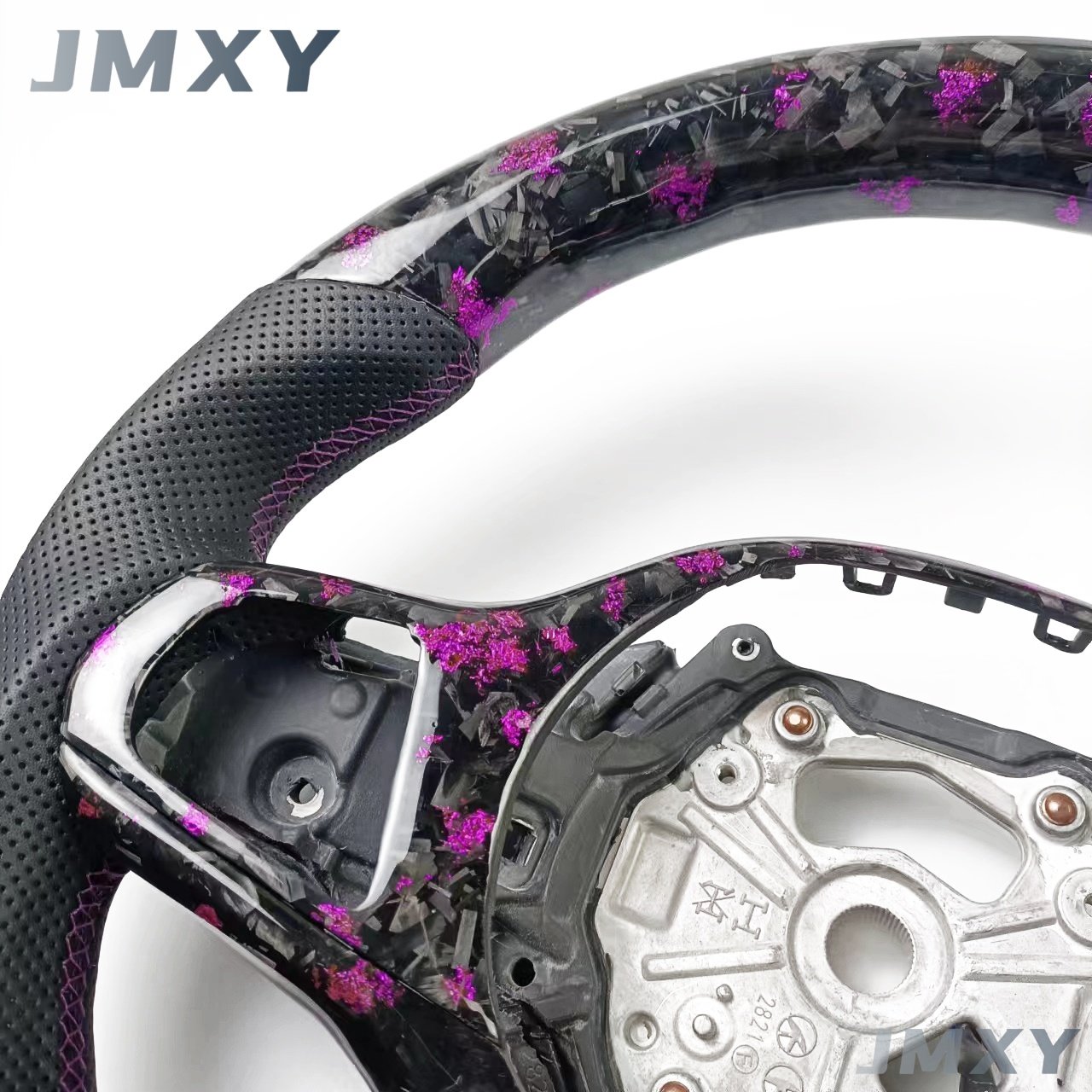 For BMW customized purple forged carbon fiber steering wheel, suitable for BMW G20 G80 G30 G82 G32 car steering wheel