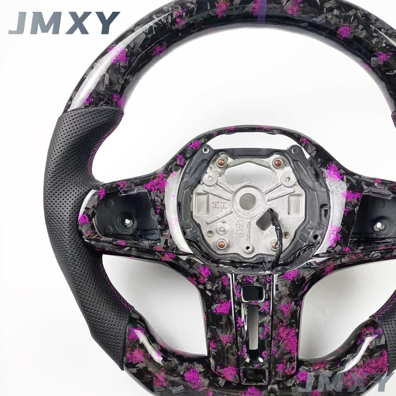 For BMW customized purple forged carbon fiber steering wheel, suitable for BMW G20 G80 G30 G82 G32 car steering wheel