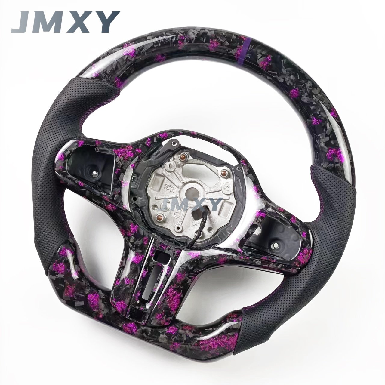 For BMW customized purple forged carbon fiber steering wheel, suitable for BMW G20 G80 G30 G82 G32 car steering wheel