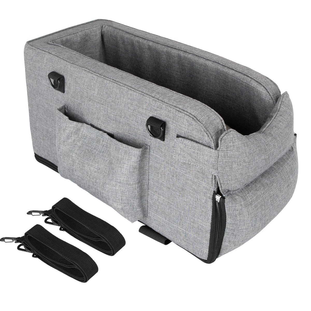 Center Console Dog Car Seat 2 in 1 Armrest Pet Car Seat Portable Middle Console Dog Booster Car Seat