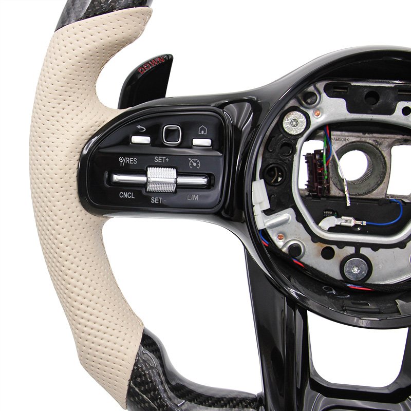 For Mercedes Benz A GLA B GLB C GLC E GLE CLS 2019-2023 custom sports model handle steering wheel modification 809-YD-T51-F