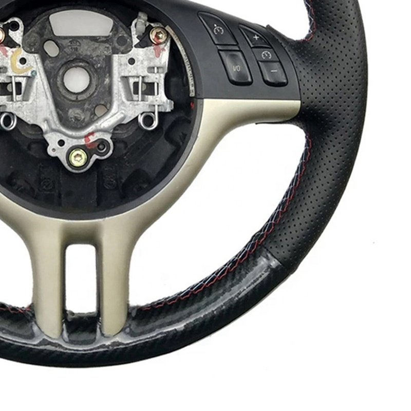 Carbon Fiber Leather Car Steering Wheel For BMW 3 Series E46 2000-2006 5 Series E39 2000-2003 E53 X5 Z3 E36 2000-2002