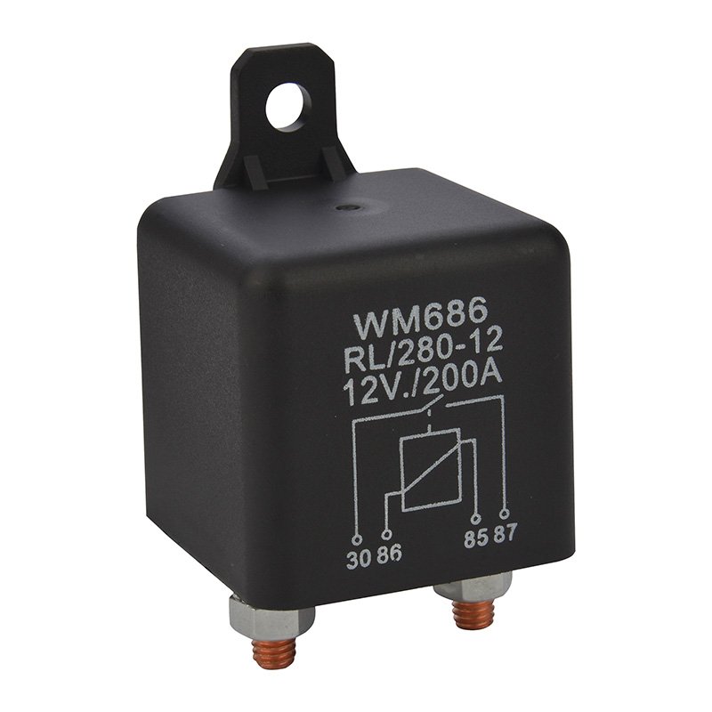 Auto Relays 4 Pin NO Automotive Relay Car Relays With Brackets 100A/200A Heavy Current WM686