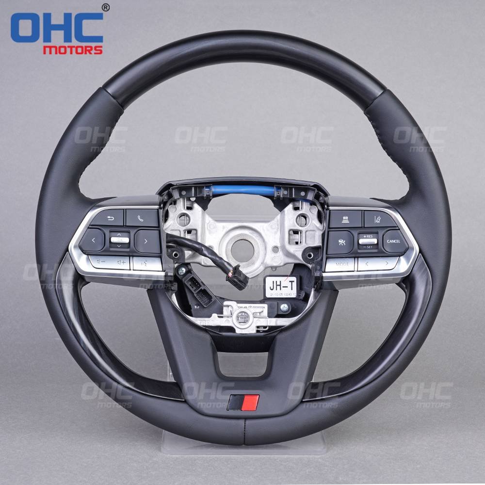 Car Steering Wheel for toyota land cruiser 80 prado 120 100 upgrade lc200 lc300 200 300 series wood grain steering wheel
