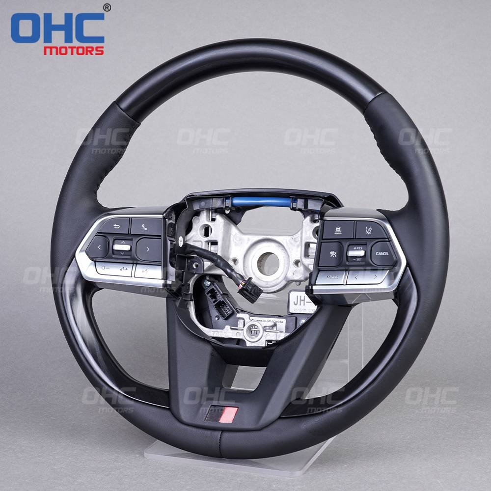 Car Steering Wheel for toyota land cruiser 80 prado 120 100 upgrade lc200 lc300 200 300 series wood grain steering wheel