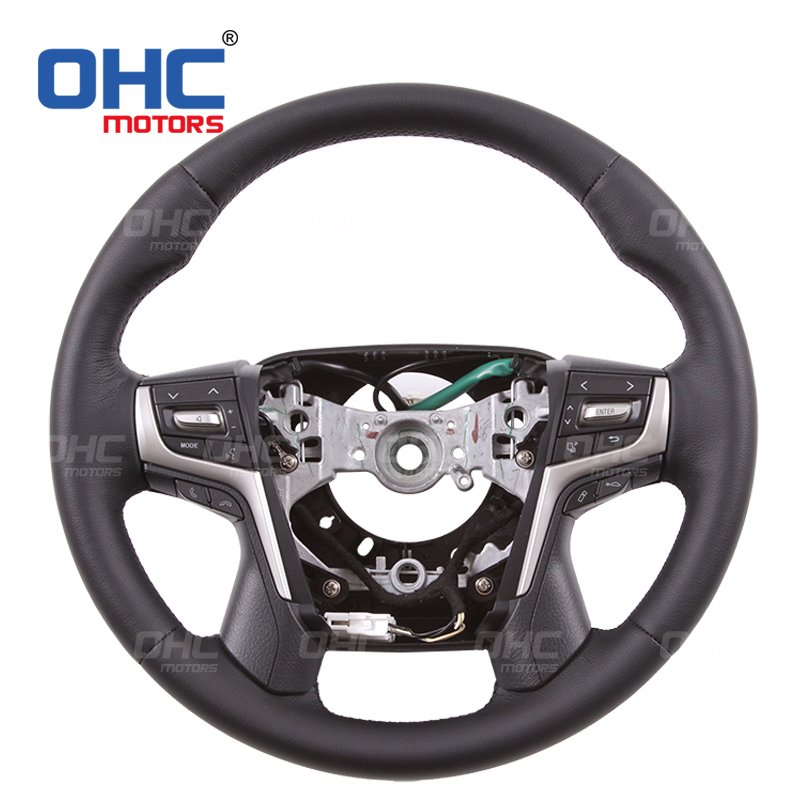 Car Steering Wheel for toyota land cruiser 80 prado 120 100 upgrade lc200 lc300 200 300 series wood grain steering wheel