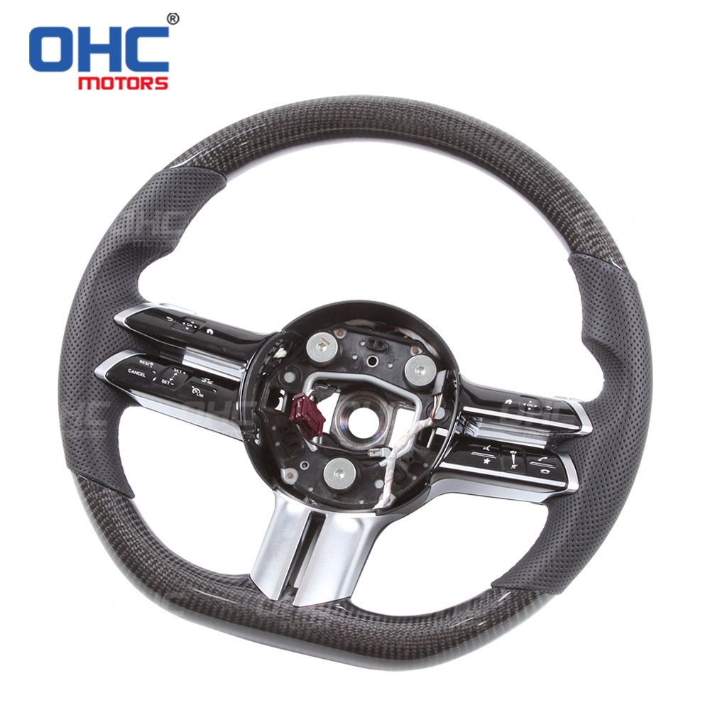 OHC Motors 100% REAL Carbon Fiber Steering Wheel for Mercedes Benz W177 W205 S205 W213 W223 C257 X166 old to new