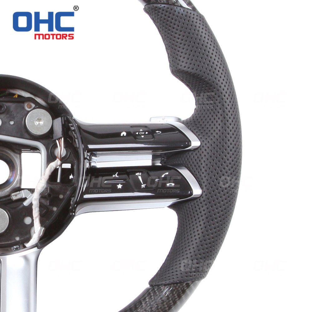 OHC Motors 100% REAL Carbon Fiber Steering Wheel for Mercedes Benz W177 W205 S205 W213 W223 C257 X166 old to new