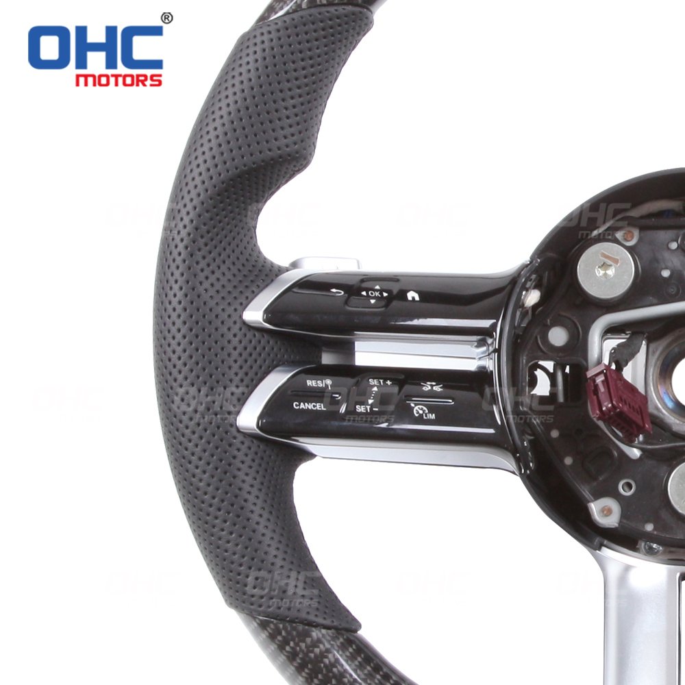 OHC Motors 100% REAL Carbon Fiber Steering Wheel for Mercedes Benz W177 W205 S205 W213 W223 C257 X166 old to new