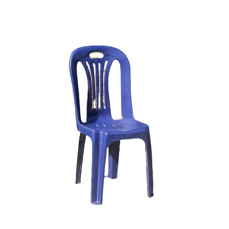 Supply Wholesale Hot Sale Non-armrest Plastic Dining Chair Outdoor Leisure Chair Thickened and Fall Resistant Food Stall Cheap P