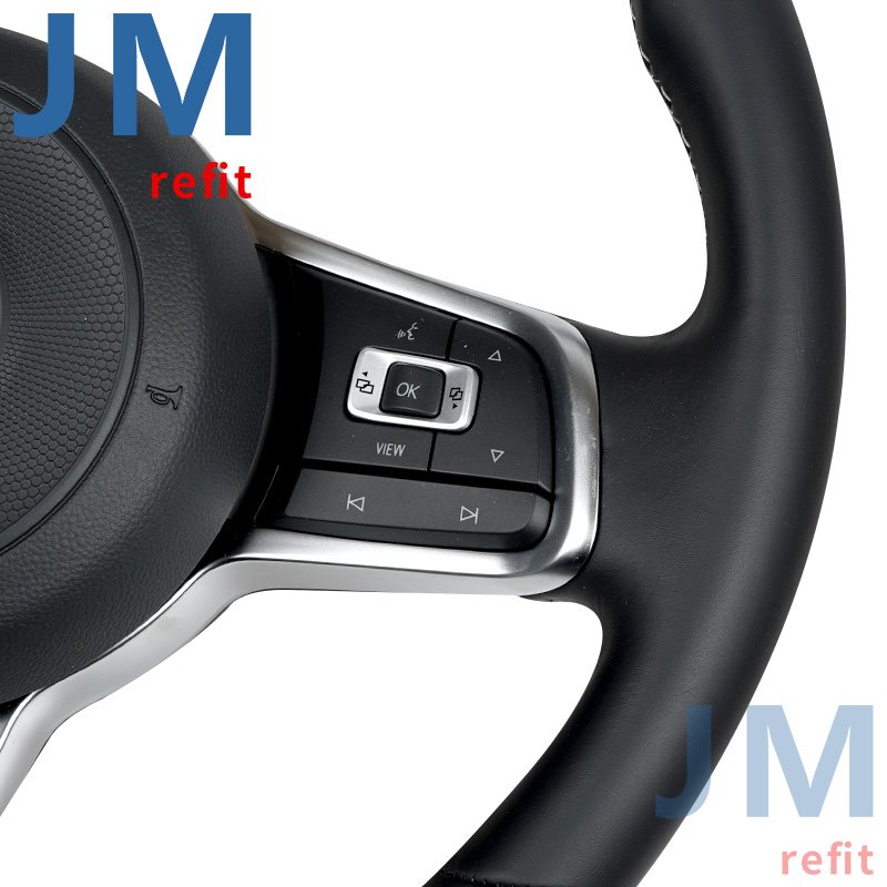 Full Leather Steering Wheel for VW MK7 MK7.5 MK6 MK5 Golf 7 Tiguan Passat Sport Old to New