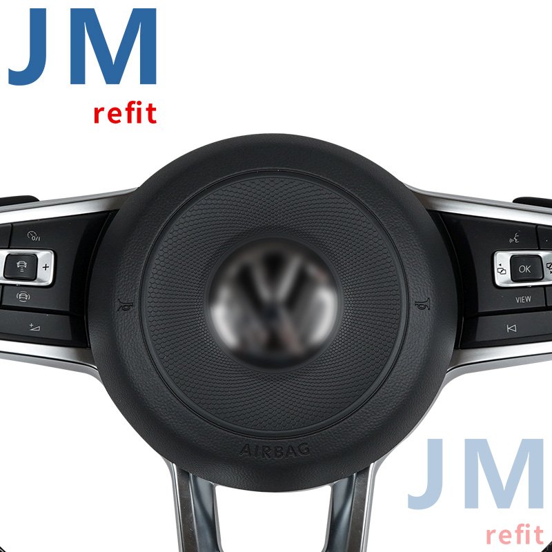 Full Leather Steering Wheel for VW MK7 MK7.5 MK6 MK5 Golf 7 Tiguan Passat Sport Old to New