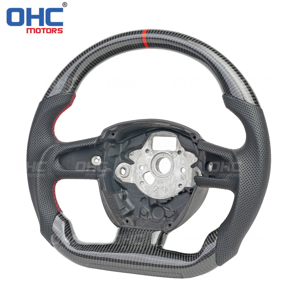 Volante Lenkrad for audi a5 A4 A3 A6 B8 Q5 Q7 steering wheel Real Carbon Fiber OHC MOTORS