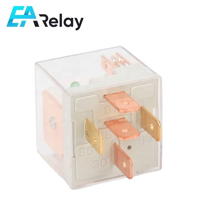 Transparent Auto Relay Dual Contact 12V 80A