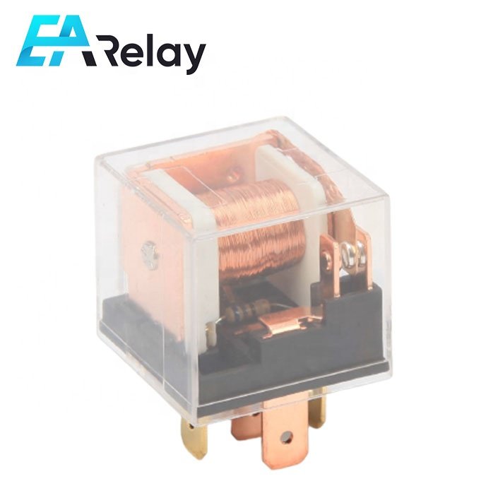 Transparent Auto Relay Dual Contact 12V 80A