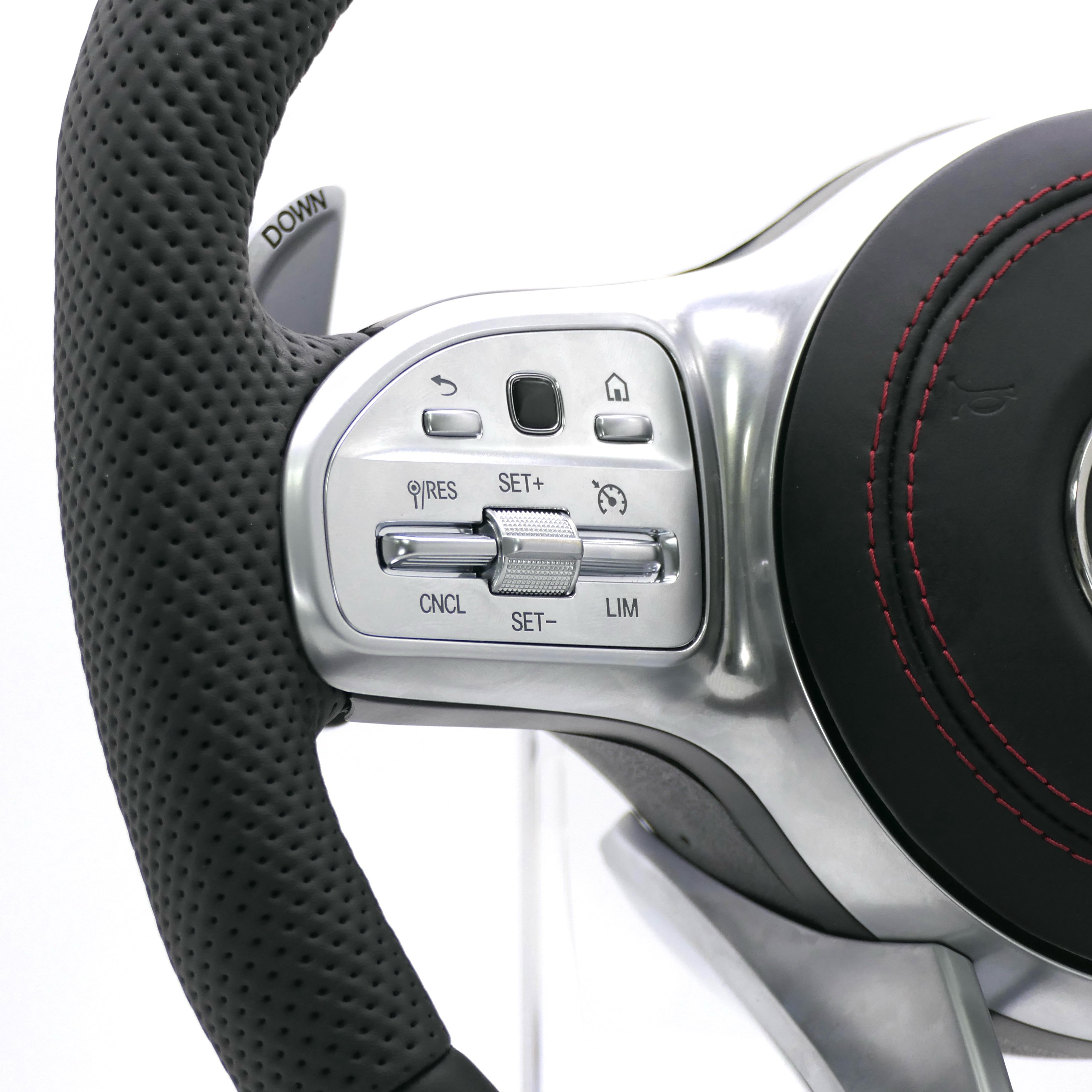 Custom leather sports car steering wheel for Mercedes-Benz A-B-C-S-E-Class AMG W205 C63 W211 W213 E63 G63 GLS63S GLA45 A45