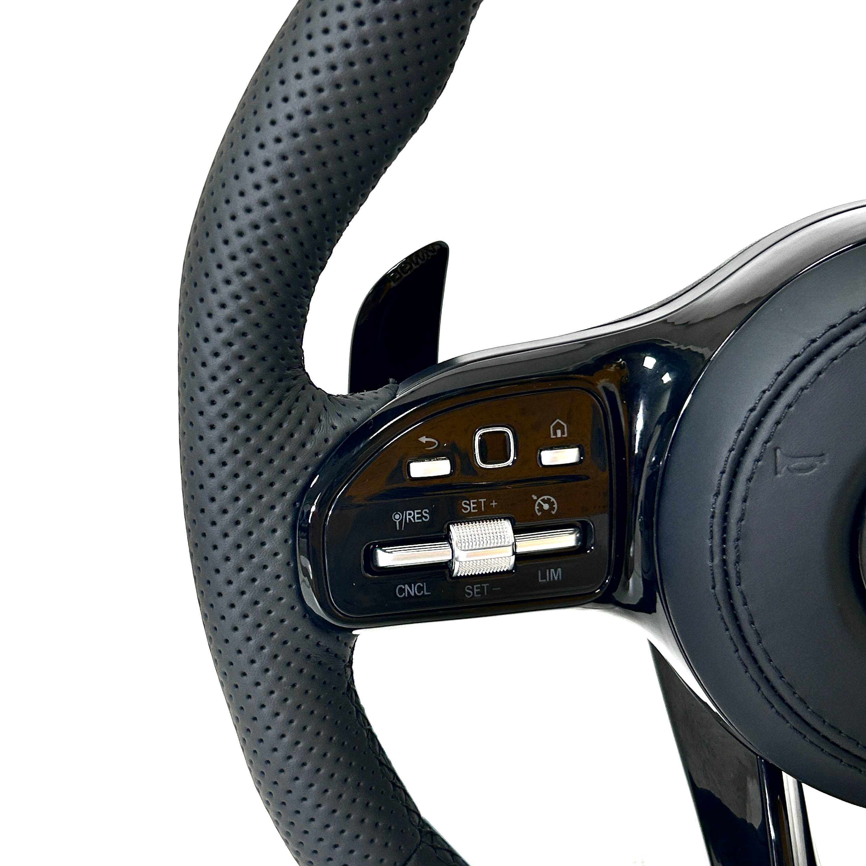 Custom leather sports car steering wheel for Mercedes-Benz A-B-C-S-E-Class AMG W205 C63 W211 W213 E63 G63 GLS63S GLA45 A45