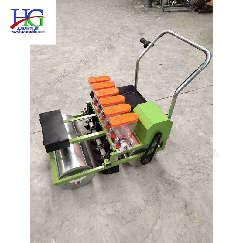 Hand-push Agricultural Vegetable Seeder Electric 4 Rows Seed Spreader Carrot and Parsnip Planting Machine