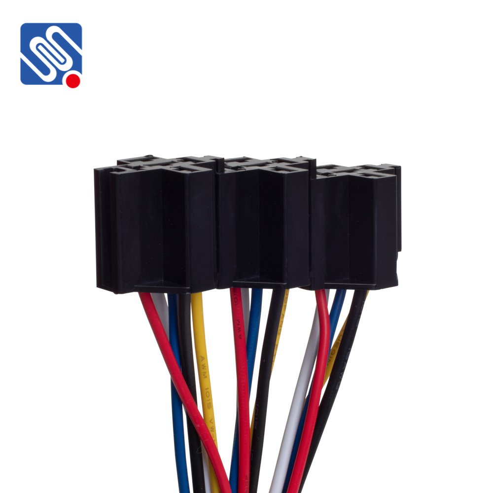 Meishuo MSC 12V 40A 60A 4pins 5pin Plastic Cable Wiring Auto Relay Socket Customized Wire Harness Cable