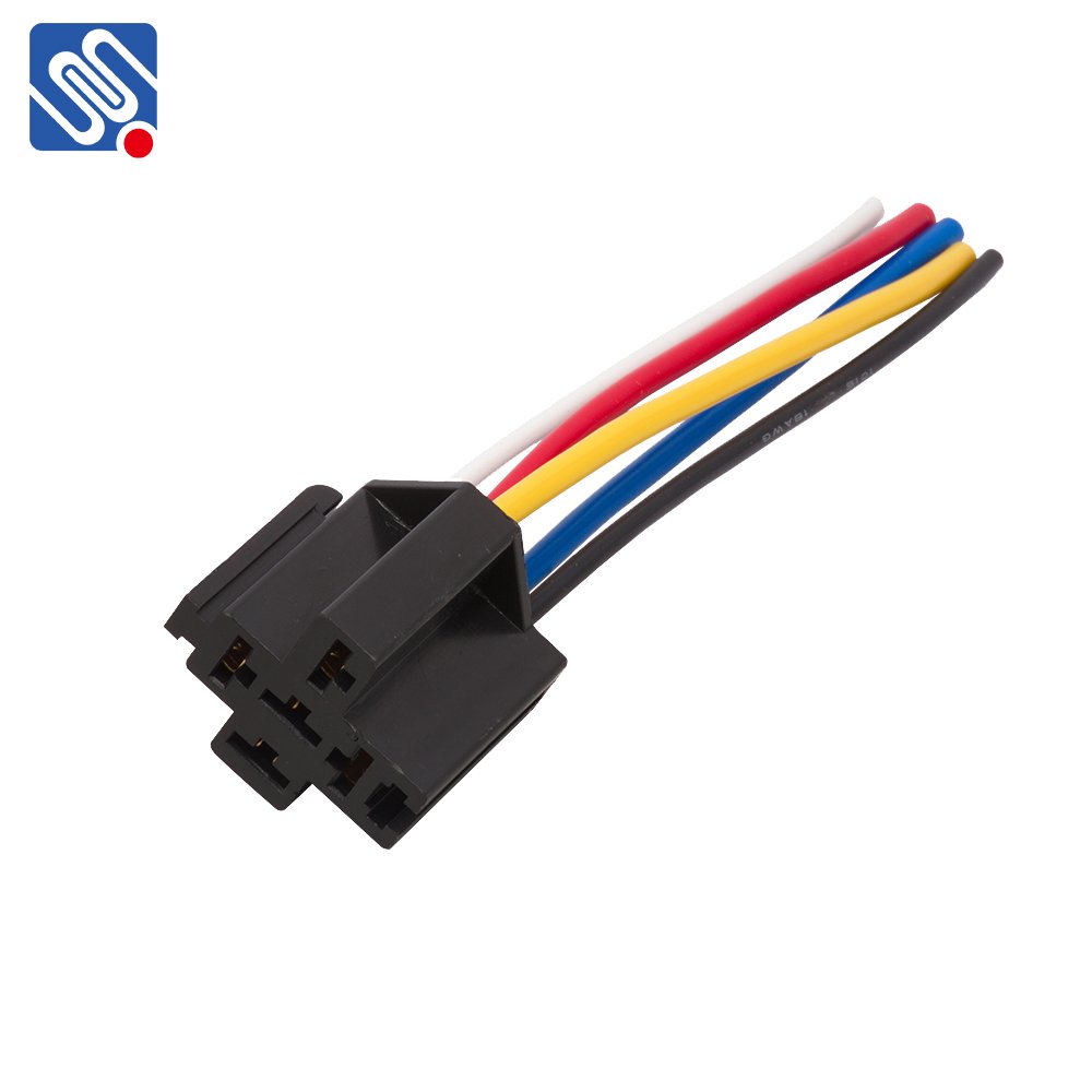 Meishuo MSC 12V 40A 60A 4pins 5pin Plastic Cable Wiring Auto Relay Socket Customized Wire Harness Cable