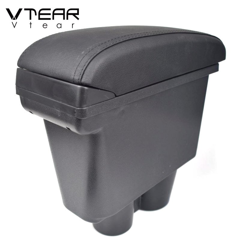 Vtear Car Armrest Interior Center Console Arm Rest Storage Box Car-Styling Decoration Accessories Parts for Citroen C3L 2021