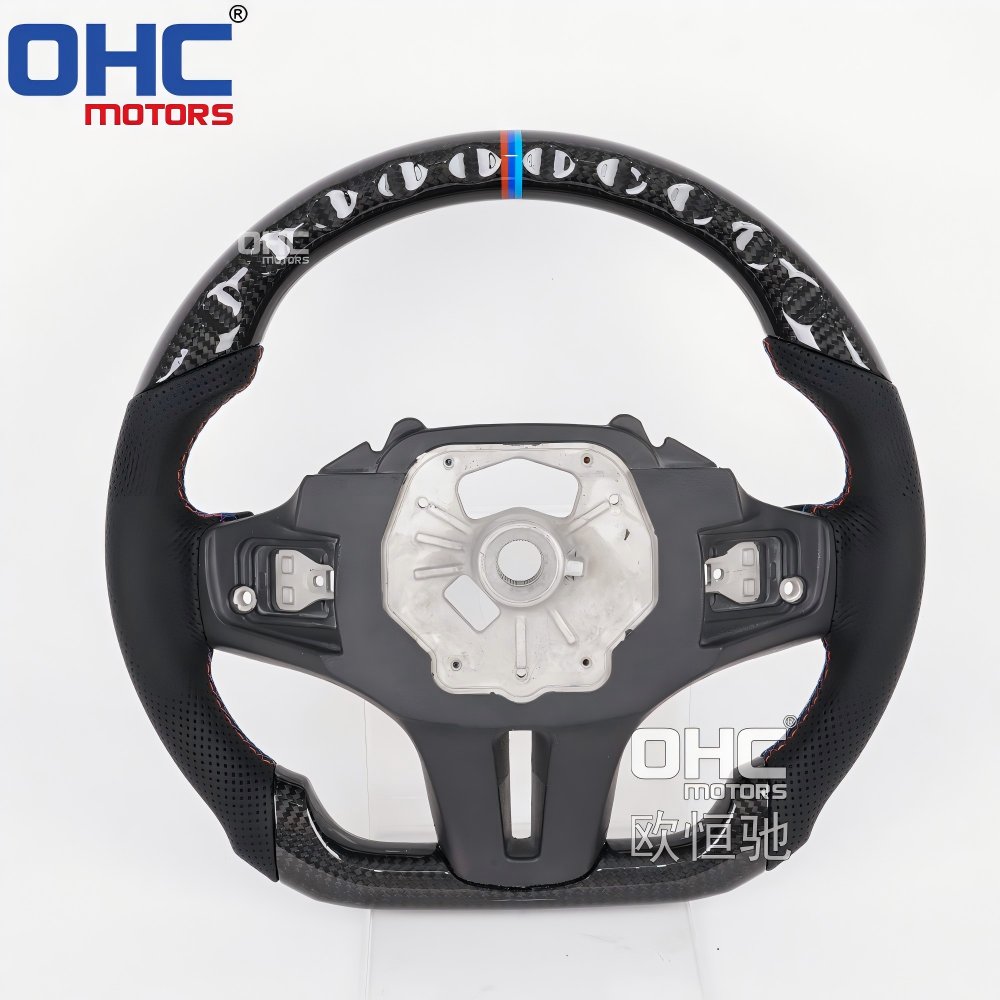 USA Local Stock Carbon Fiber G Series Steering Wheel For Bmw M Steering Wheel G20 G21 2024 2023 2022 2021 2020 With Paddle Hole