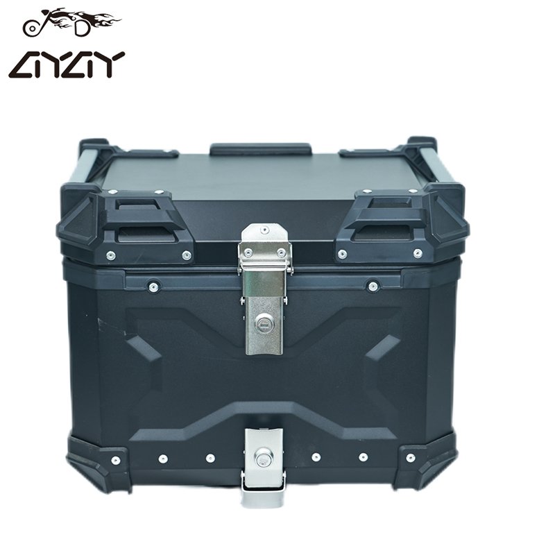 45L Factory Direct Motorcycle Top Box Aluminum Alloy General Purpose Tailbox with Armrests