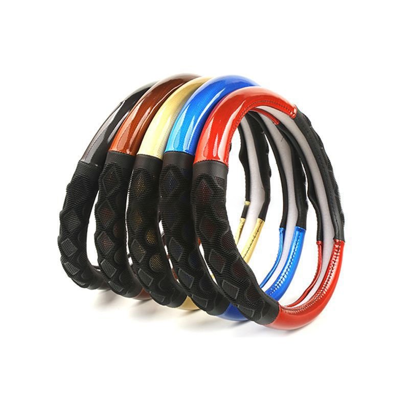 Real cow leather classic design car steering wheel cover manufacturer car steering wheel accessories