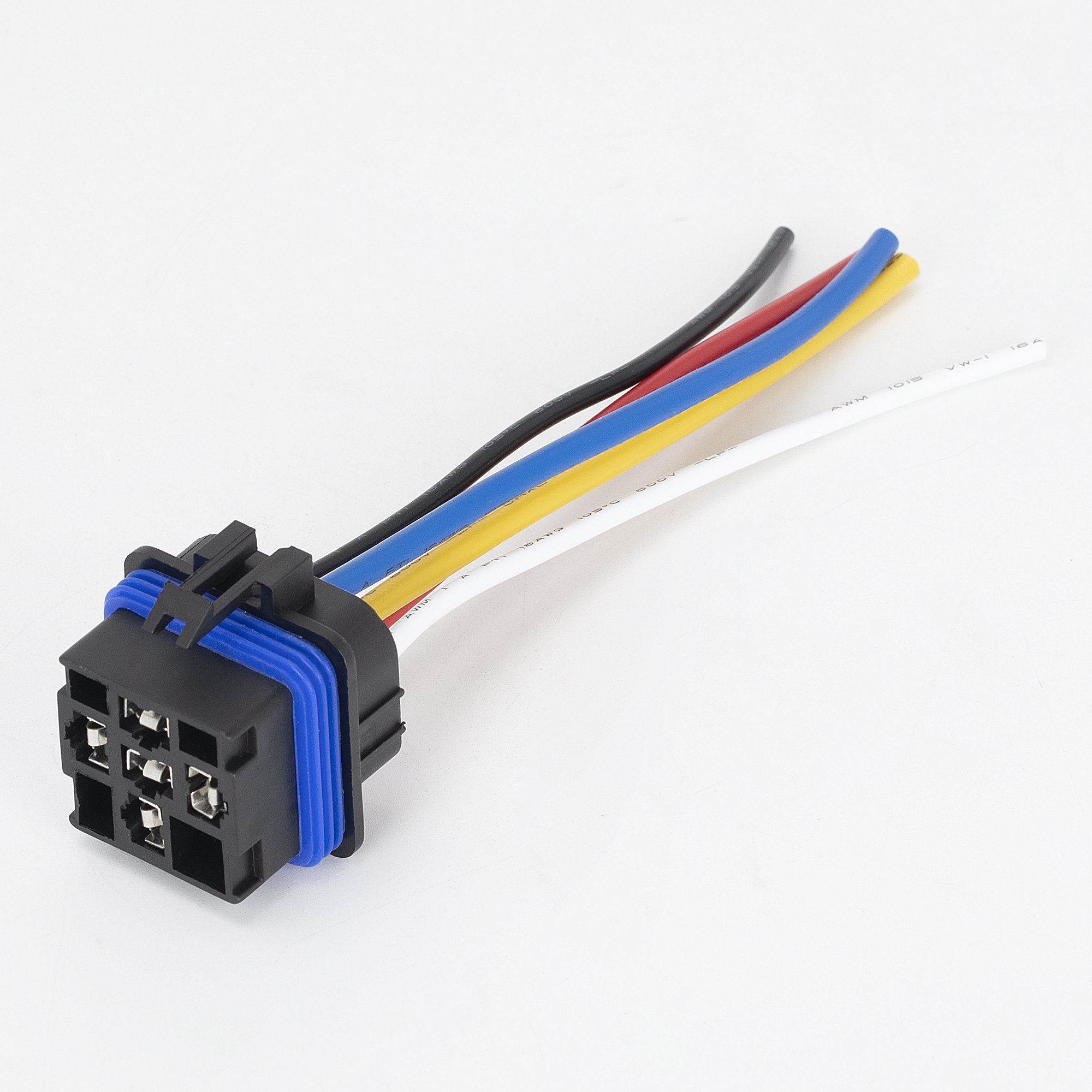 12V 40/30 Amp Car Relay DC 5 Pin SPDT Heavy Duty 12 AWG Copper Wires Relay Kit With Harness for Automotive Truck Motorcycle Boat