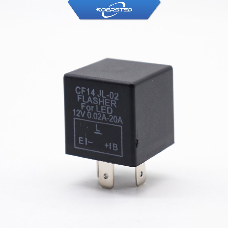 CF13 CF14 12V 24V 3pin Flasher for Auto Turn Signal, Automotive Flasher Relay for LED and Normal Bulb