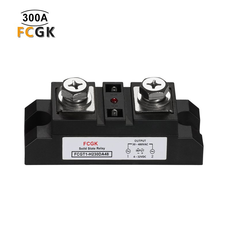 FCGK 300A Industrial SSR High Current Power 12V DC-AC Solid State Relay Miniature Size With Sealed Protection