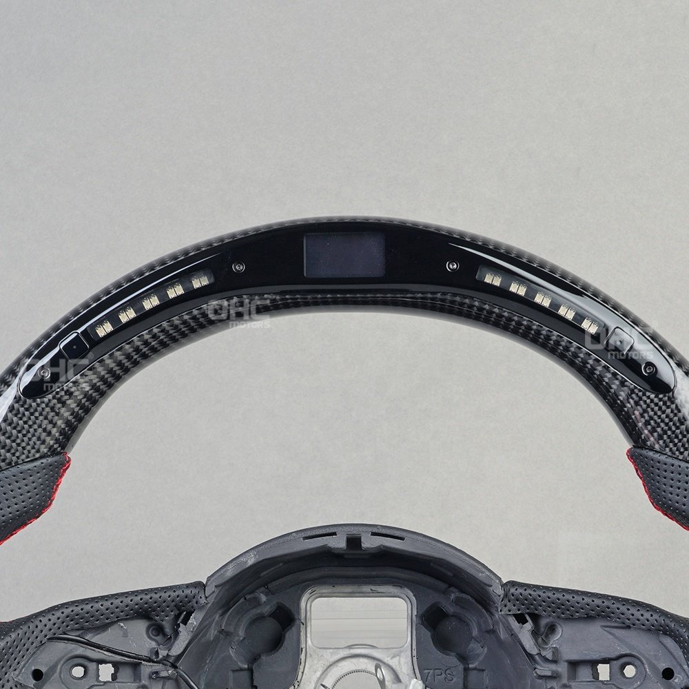 USA Local Stock Carbon Fiber Rs3 Led Steering Wheel For Audi Rs4 Rs5 Rs6 Rs7 S3 8v S5 S4 Steering Wheel OHC