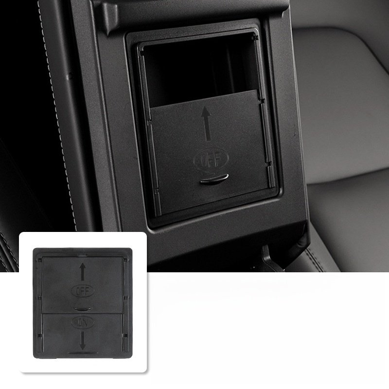 For Model Y/3 [Mysterious Black] Armrest Box Private Small Space Privacy Storage Box Tesla Storage Accessories