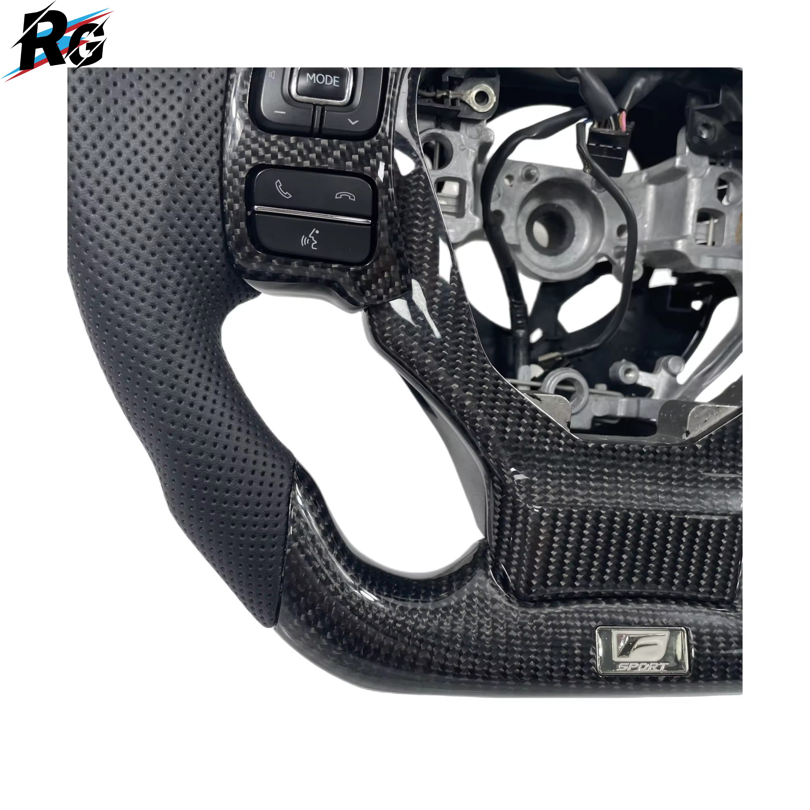 New Arrival Factory Customizable GS Style Car Steering Wheel Carbon Fiber Steering Wheel For Toyota LEXUS
