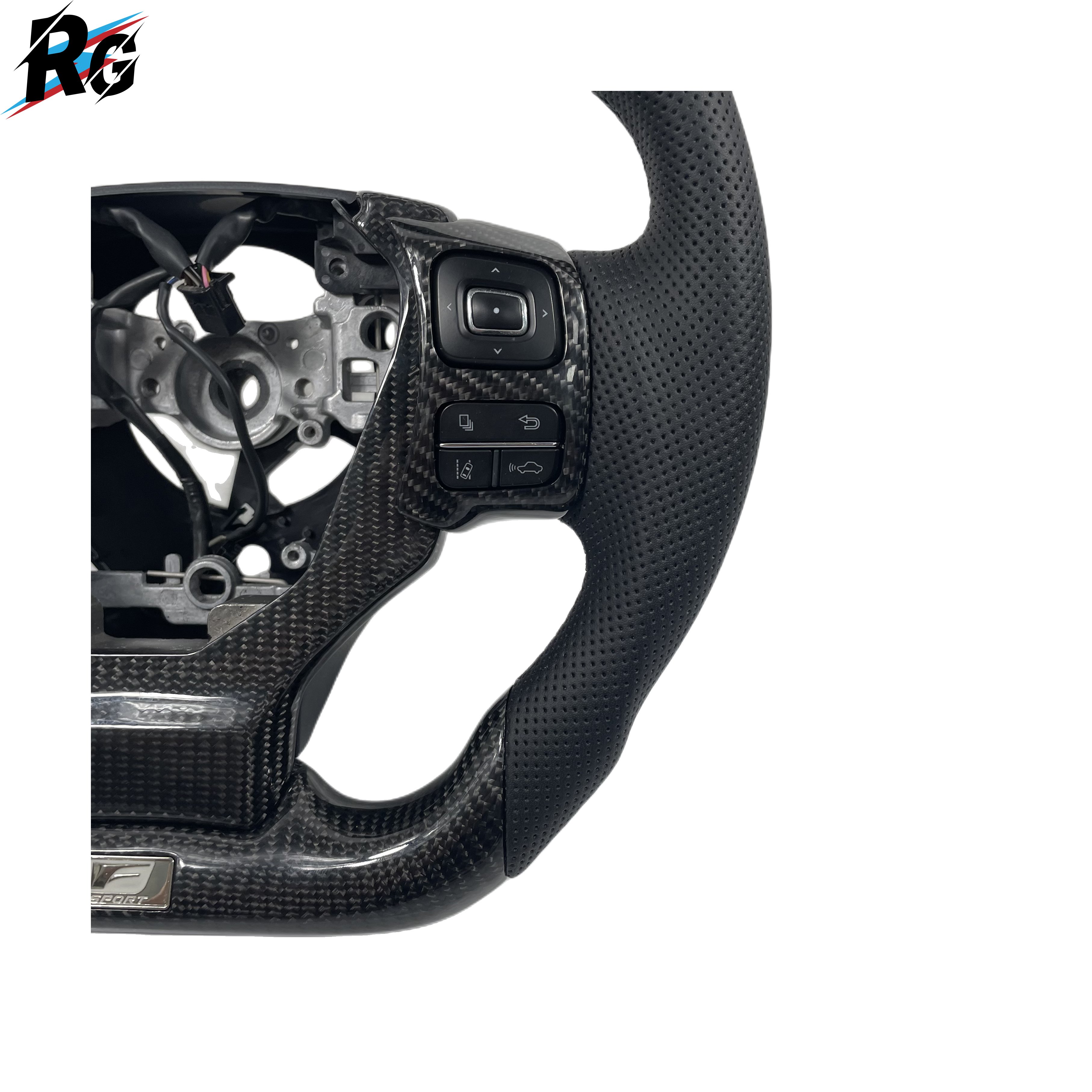 New Arrival Factory Customizable GS Style Car Steering Wheel Carbon Fiber Steering Wheel For Toyota LEXUS