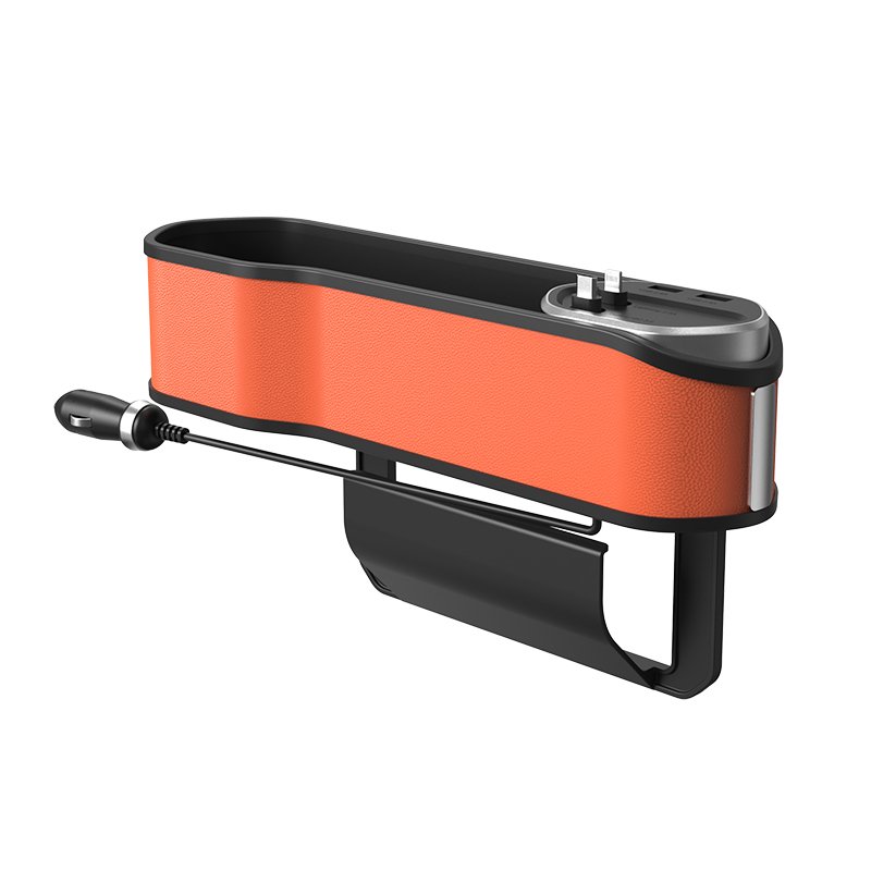 Amazon Best Seller Universal Armrest Multi-functional Storage Box Car t with Retractable Charging Cable Interior Accessories