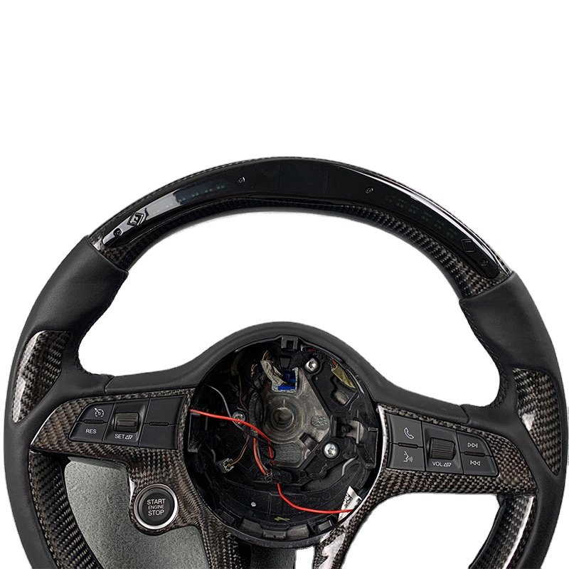 Customized car accessories for Alfa Romeo Giulia Stelvio carbon fiber LED sports steering wheel