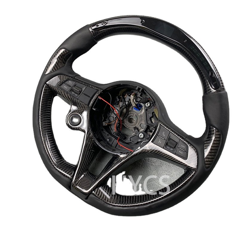 Customized car accessories for Alfa Romeo Giulia Stelvio carbon fiber LED sports steering wheel