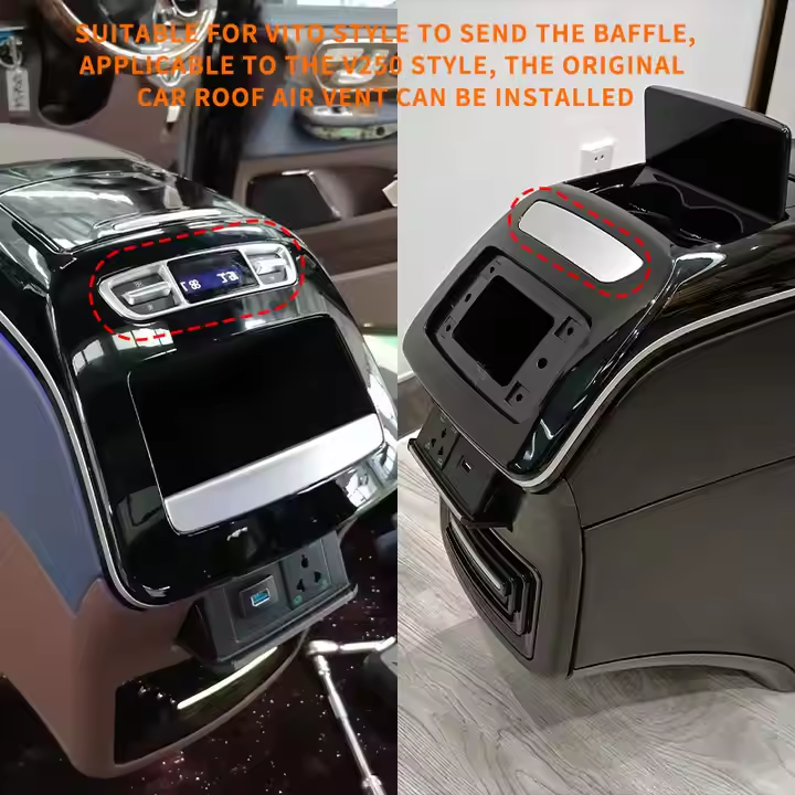 Large SUV Modified Interior Compressor Armrest Box Refrigerator with Storage Compartment in the Rear