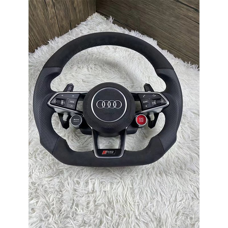 Real Carbon Fiber Steering Wheel Fit for Audi RS3 RS4 RS5 RS6 RS7 S3 S4 S5 S6 S7 Custom Car Steering Wheel