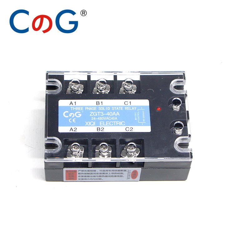 CG Three 3SSR-40AA AC to AC Solid State Relay SSR Relay 40AA Three Phase 3 Phase Relay