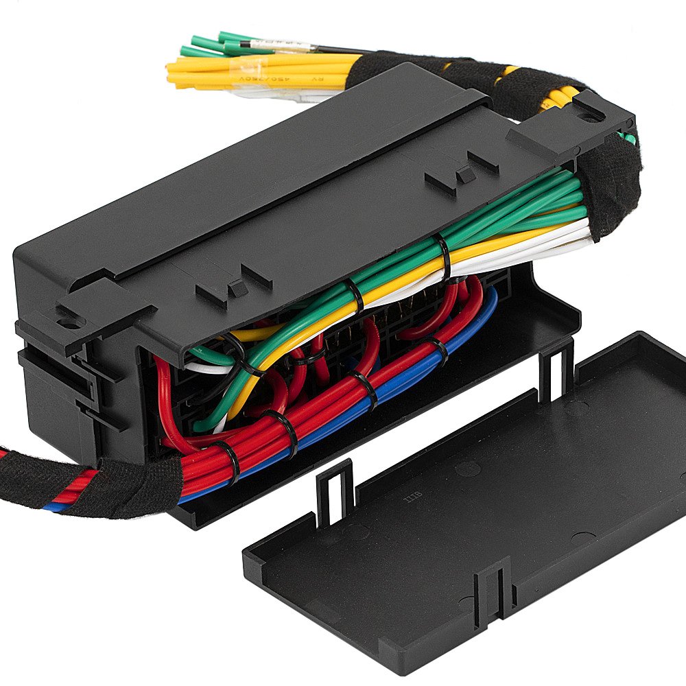 12V 6 Slots Relay Block and 11 Slots ATC/ATO Fuse Block With Relay and Blade Fuses for Car Automotive Waterproof Fuse Relay Box